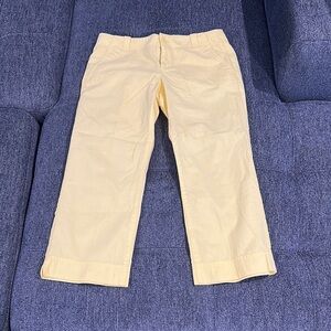 Lilly Pulitzer Yellow Capris Chic Style